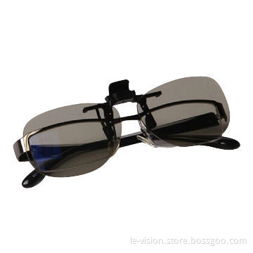 Passive Polarized 3D Cinema Glasses Lenses Clip without Frame
